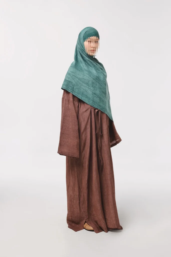Nouva Layered Abaya Detail